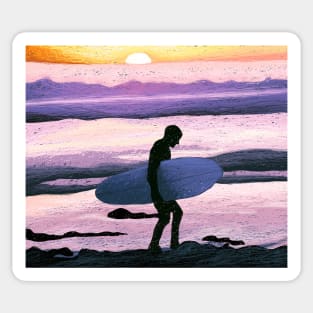 Surfing in Hawaii Sticker